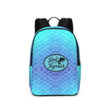 Load image into Gallery viewer, Ombre Blues Reflection Large Backpack