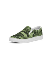 Load image into Gallery viewer, Green Saltwater Camo Men's Slip-On Canvas Shoe