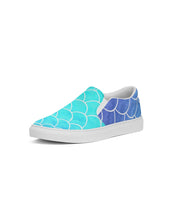 Load image into Gallery viewer, Ombre Blues Women's Slip-On Canvas Shoe