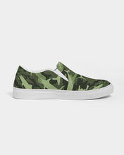 Load image into Gallery viewer, Green Saltwater Camo Men's Slip-On Canvas Shoe
