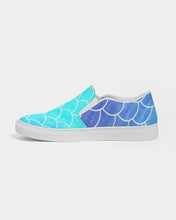 Load image into Gallery viewer, Ombre Blues Women's Slip-On Canvas Shoe