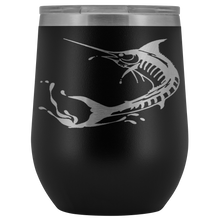 Load image into Gallery viewer, Marlin Laser Engraved Wine Tumbler