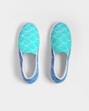 Load image into Gallery viewer, Ombre Blues Women's Slip-On Canvas Shoe
