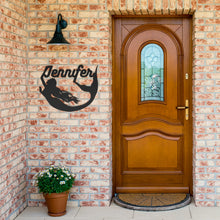 Load image into Gallery viewer, Personalized Mermaid Metal Wall Art