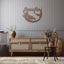 Load image into Gallery viewer, Personalized Mermaid Metal Wall Art