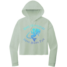 Load image into Gallery viewer, Reel Mermaids Have More Fun Cropped Hoodie