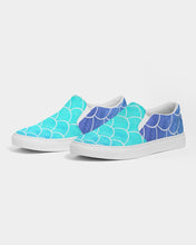 Load image into Gallery viewer, Ombre Blues Women's Slip-On Canvas Shoe