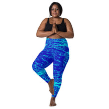 Load image into Gallery viewer, Royal Mermaflage High-Waisted Leggings with pockets