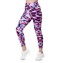 Load image into Gallery viewer, Patriotic Saltwater Camo High-waisted Leggings with pockets