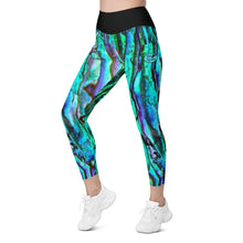 Load image into Gallery viewer, Abalone High-Waisted Leggings with pockets in XS to Plus Size 6XL