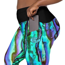Load image into Gallery viewer, Abalone High-Waisted Leggings with pockets in XS to Plus Size 6XL