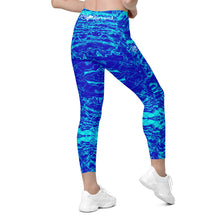 Load image into Gallery viewer, Royal Mermaflage High-Waisted Leggings with pockets