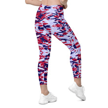 Load image into Gallery viewer, Patriotic Saltwater Camo High-waisted Leggings with pockets