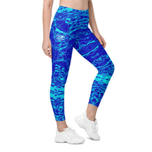 Load image into Gallery viewer, Royal Mermaflage High-Waisted Leggings with pockets