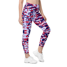Load image into Gallery viewer, Patriotic Saltwater Camo High-waisted Leggings with pockets