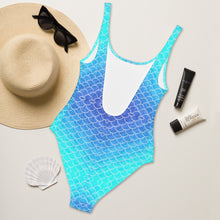 Load image into Gallery viewer, Ombre Blues One-Piece Swimsuit