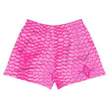 Load image into Gallery viewer, Pink Scale Reel Mermaid Women's Athletic Shorts