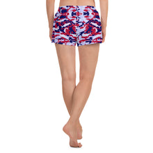 Load image into Gallery viewer, Patriotic Saltwater Camo Women's Athletic Shorts