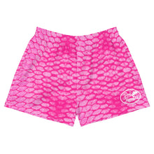 Load image into Gallery viewer, Pink Scale Reel Mermaid Women's Athletic Shorts