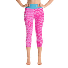 Load image into Gallery viewer, Pink Scale Reel Mermaid Capri Leggings