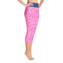 Load image into Gallery viewer, Pink Saltwater Camo Yoga Capri Leggings