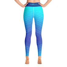 Load image into Gallery viewer, Ombre Blues Fishing Yoga Reel Mermaid Leggings