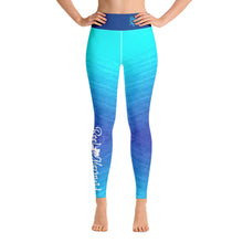 Load image into Gallery viewer, Ombre Blues Fishing Yoga Reel Mermaid Leggings