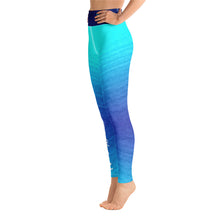 Load image into Gallery viewer, Ombre Blues Fishing Yoga Reel Mermaid Leggings