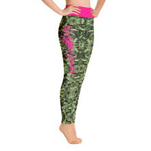 Load image into Gallery viewer, Green Saltwater Camo Yoga Leggings