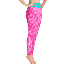 Load image into Gallery viewer, Pink Scale Yoga Leggings