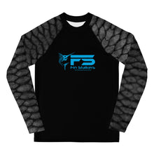 Load image into Gallery viewer, Fin Stalkers Gray Fish Scale Youth Rash Guard