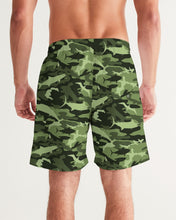 Load image into Gallery viewer, Green Saltwater Camo Men's Swim Trunk