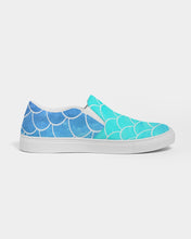Load image into Gallery viewer, Ombre Blues Women's Slip-On Canvas Shoe