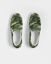 Load image into Gallery viewer, Green Saltwater Camo Men's Slip-On Canvas Shoe