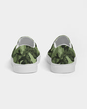 Load image into Gallery viewer, Green Saltwater Camo Men's Slip-On Canvas Shoe