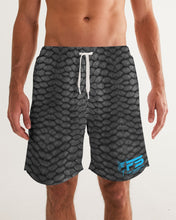 Load image into Gallery viewer, Fin Stalkers Fish Scale Grey Men's Swim Trunk