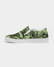 Load image into Gallery viewer, Green Saltwater Camo Men's Slip-On Canvas Shoe