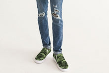Load image into Gallery viewer, Green Saltwater Camo Men's Slip-On Canvas Shoe