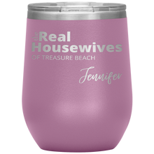 Load image into Gallery viewer, The Real Housewives Wine Tumbler with your location and name - Island Mermaid Tribe