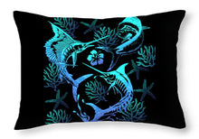 Load image into Gallery viewer, Marlin, Mahi, And Sailfish Blues - Throw Pillow