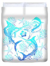 Load image into Gallery viewer, Marlin, Mahi, And Sailfish Blues - Duvet Cover