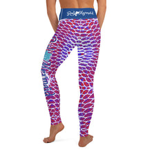 Load image into Gallery viewer, Patriotic Fish Scale Yoga Leggings