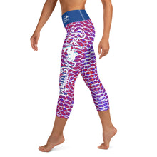 Load image into Gallery viewer, Patriotic Fish Scale Capri Leggings
