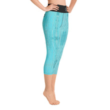 Load image into Gallery viewer, Marlin and Wood Grain Capri Leggings