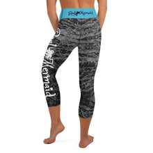 Load image into Gallery viewer, Grey Mermaflage Capri Leggings - Island Mermaid Tribe