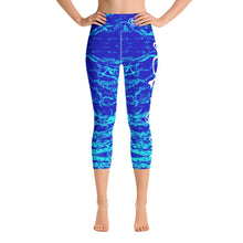 Load image into Gallery viewer, Royal Mermaflage Capri Leggings