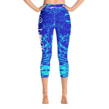 Load image into Gallery viewer, Royal Mermaflage Capri Leggings