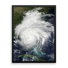 Load image into Gallery viewer, Framed Hurricane Matthew poster - Island Mermaid Tribe