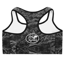 Load image into Gallery viewer, Grey Mermaflage Sports bra - Island Mermaid Tribe