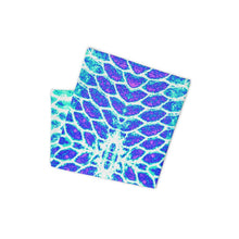 Load image into Gallery viewer, Blue Fish Scale Neck Gaiter/Buff/Scarf/Mask - Island Mermaid Tribe